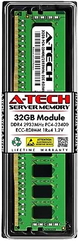 A-Tech 64GB Kit (2x32GB DDR4 2133MHz PC4-17000 ECC RDIMM 2Rx4 Dual Rank 1.2V ECC Registered DIMM 288-Pin Server & Workstation RAM Memory Upgrade Modules (A-Tech Enterprise Series