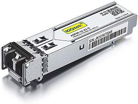 10Gtek 1000BASE-SX Gigabit SFP LC Multi-Mode Transceiver, Mini-GBIC Module for Cisco GLC-SX-MMD/GLC-SX-MM/SFP-GE-S, Ubiquiti UniFi UF-MM-1G, Meraki, Fortinet, TP-Link, 850nm, DDM, 550m, Pack of 2|B077SVS65C