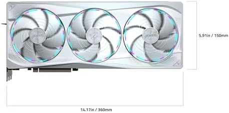 GIGABYTE AORUS GeForce RTX 5090 Master ICE 32G Graphics Card, WINDFORCE Cooling System, 32GB 512-bit GDDR7, GV-N5090AORUSM ICE-32GD Video Card|B0DVCH9WJH