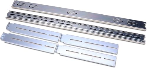 Rosewill Sliding Chassis Rail Kit for 2U to 5U Chassis (Adjustable 20" to 33.5" Depth) 3-Section for Server Case/Rackmount Case - RSV-RL20H|B0D9NLQV21
