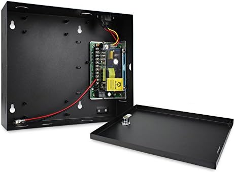 MENGQI-CONTROL 2 Door Access Control Board System 110-240V Power Supply Box North American ANSI Electric Strike Lock RFID Reader Enroll USB Reader RFID Card & Key Fobs,Phone APP Remotely Open Door