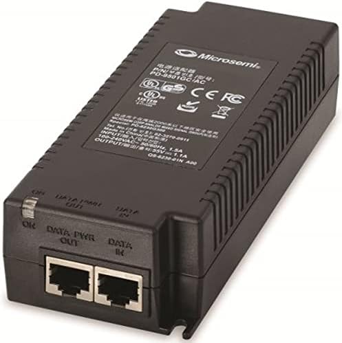 Microsemi 1 port, 60W, IEEE 802.3bt-compliant indoor PoE midspan