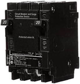 Siemens QSA2020SPD Whole House Surge Protection with Two 20-Amp Circuit Breakers for Use Only on Siemens Panels