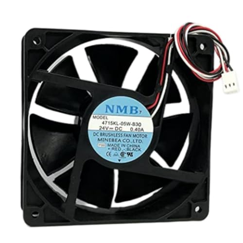 4715KL-05W-B30 Fan 12CM for 24V 0.40A 12038 120X120X38MM 3-Wire Cooling Fan|B0F6CM76TZ