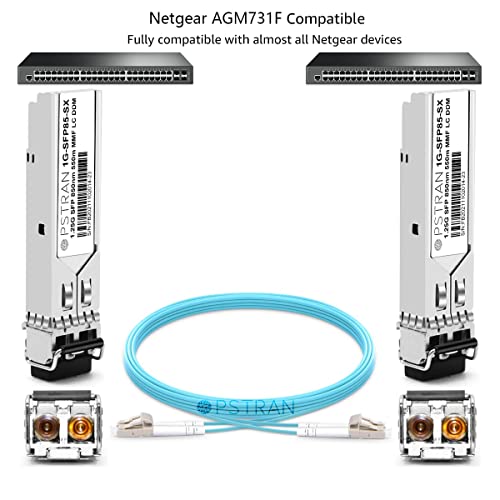 1000BASE-SX SFP Optical Transceiver Module Compatible with HPE Aruba J4858D J4858DCM JL745A Q8N53A ProCurve J4858C J4858B J4858A 850nm 550m DDM Duplex LC MMF|B09MTW3HVB