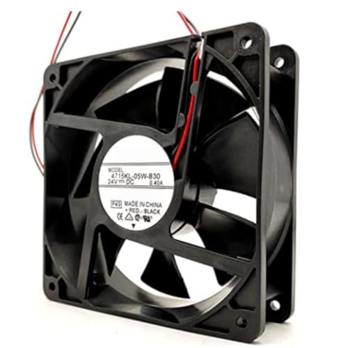 4715KL-05W-B30 Fan 12CM for 24V 0.40A 12038 120X120X38MM 2-Wire Cooling Fan|B0DHNYYKDB