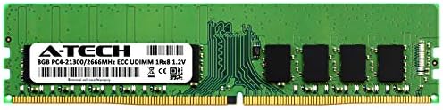 A-Tech 8GB RAM for Dell PowerEdge T130 | DDR4 2666MHz PC4-21300 ECC Unbuffered UDIMM 1Rx8 Server Single Memory Upgrade Module (Replacement for SNPD715XC/8G, AA335287, AA358200, D715X, 0D715X