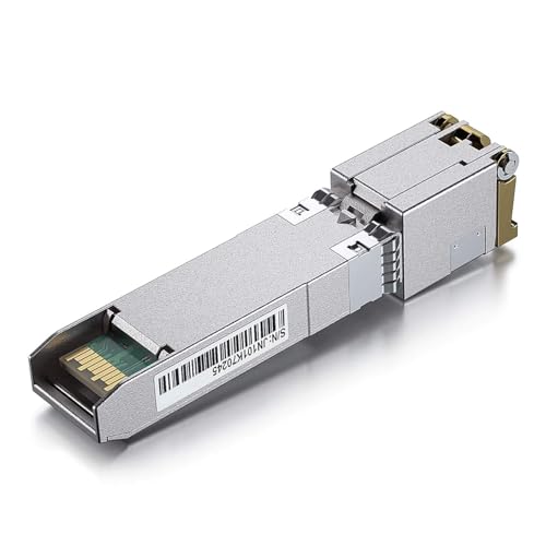 10Gtek 1.25G SFP 1000Base-SX Multimode LC Fiber Transceiver, 850nm MMF, 550m, for Cisco GLC-SX-MMD/SFP-GE-S, Meraki MA-SFP-1GB-SX, Fortinet, Ubiquiti UniFi UF-MM-1G, Mikrotik, TP-Link, Pack of 2|B08BP3JDBV
