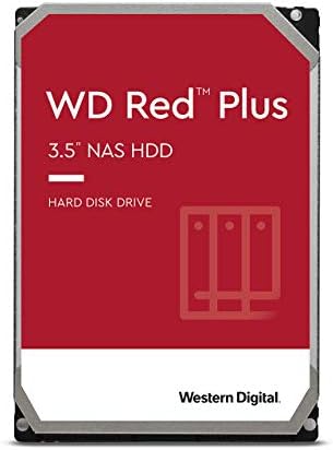 Western Digital 8TB WD Red Plus NAS Internal Hard Drive HDD - 7200 RPM, SATA 6 Gb/s, CMR, 256 MB Cache, 3.5" - WD80EFBX|B08TZT47VT