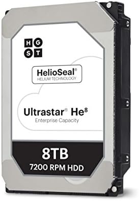 HGST Ultrastar He8 | HUH728080ALE600 | 0F23267 | 8TB 7200 RPM 128MB Cache SATA 6.0Gb/s 3.5" Inch | 512e | Instant Secure Erase | Helium Platform Hard Disk Drive HDD|B018G0TBK0