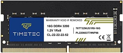 Timetec Premium 32GB KIT(2x16GB) DDR4 3200MHz (or 2933MHz or 2666MHz) PC4-25600 Non-ECC Unbuffered 1.2V CL22 2Rx8 Dual Rank 260 Pin SODIMM Laptop Notebook PC Computer Memory RAM Upgrade|B0FYP6H9T8