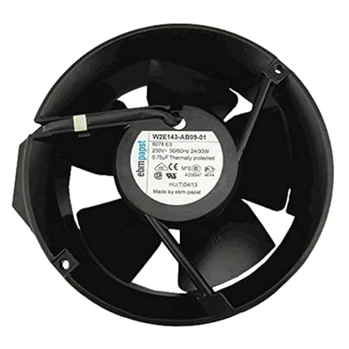 for W2E143-AB09-01 6078ES 230V 24/30W 172MM - 0.75uF 17251 17CM 2-PIN Cooling Fan 172X172X51MM|B0CRQW6SZ8