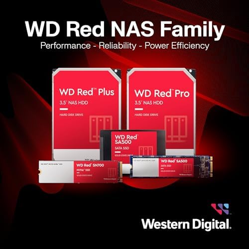 Western Digital 16TB WD Red Pro NAS Internal Hard Drive HDD - 7200 RPM, SATA 6 Gb/s, CMR, 512 MB Cache, 3.5" - WD161KFGX|B08K3VVKSW
