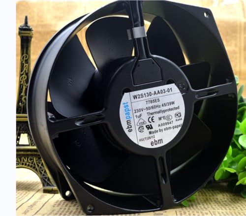 W2S130-AA03-01 172X150X55mm 230V 45/39W 50/60Hz 2800RPM 191.3CFM 2-Wire Cooling Fan|B0F24L2YYH
