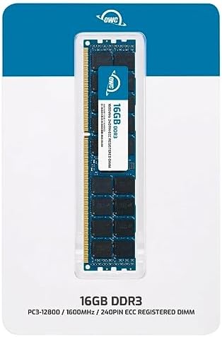 OWC 64GB (2x32GB DDR3 1600 PC3-12800 CL11 4Rx4 240-pin 1.5V ECC Registered RDIMM Memory RAM Module Upgrade Kit for Select Workstations or Servers