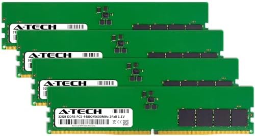 A-Tech 32GB DDR5 4800MHz PC5-38400 CL40 UDIMM 2Rx8 Dual Rank 1.1V Non-ECC Unbuffered DIMM 288-Pin Desktop PC/Computer RAM Memory Upgrade Module|B0B17JW787