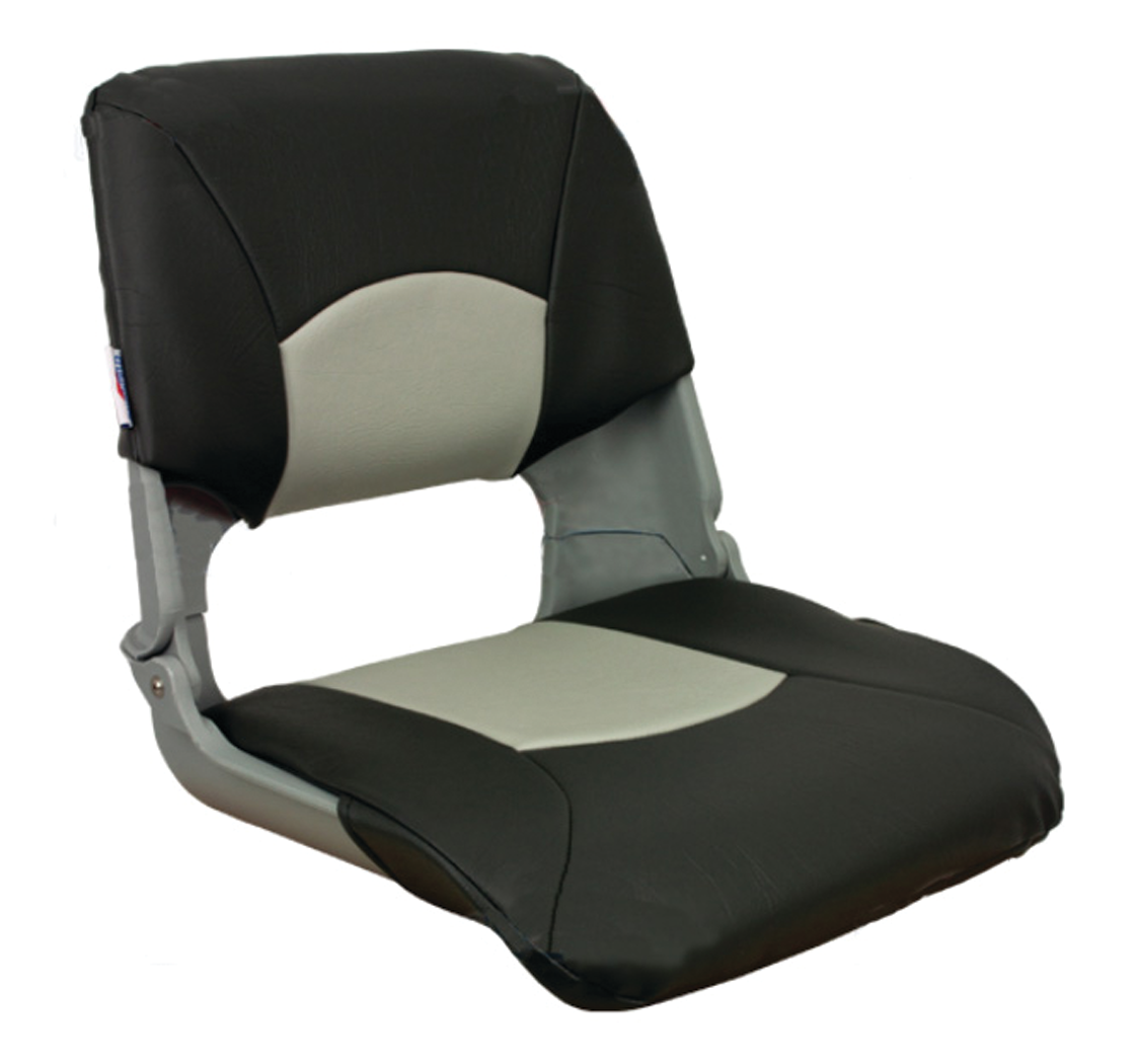 Springfield 1061057 Skipper Seat With Cushions, Deluxe Charcoal/Gray/Gray Shell