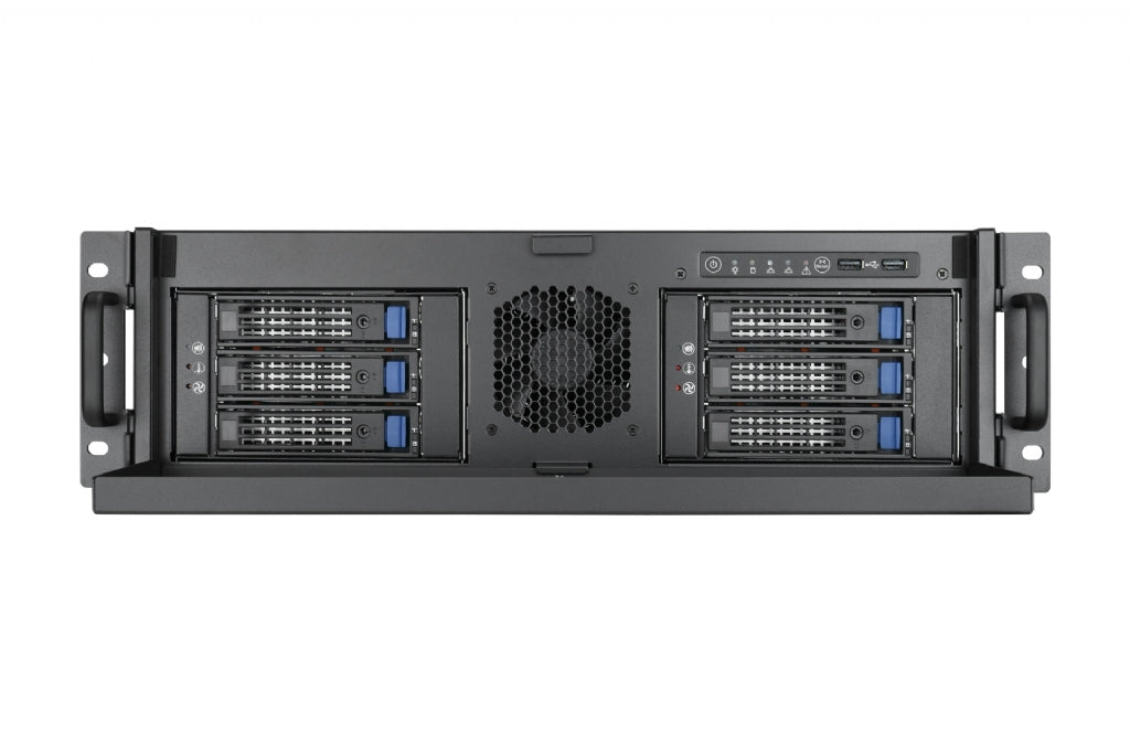 In-Win IW-R300-01N - 3U Feature Rich Short Depth Server Chassis for CCTV Applications