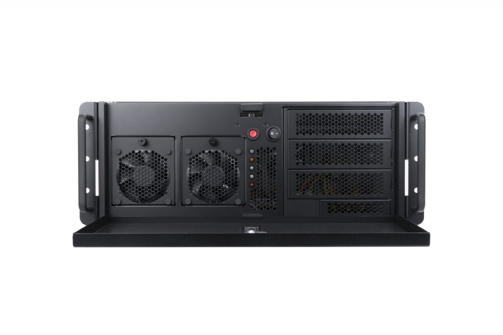 In-Win IW-R400-01N - 4U Rack Server Chassis for Extended Motherboards w/ Lockable Door - Ideal for CCTV Applications