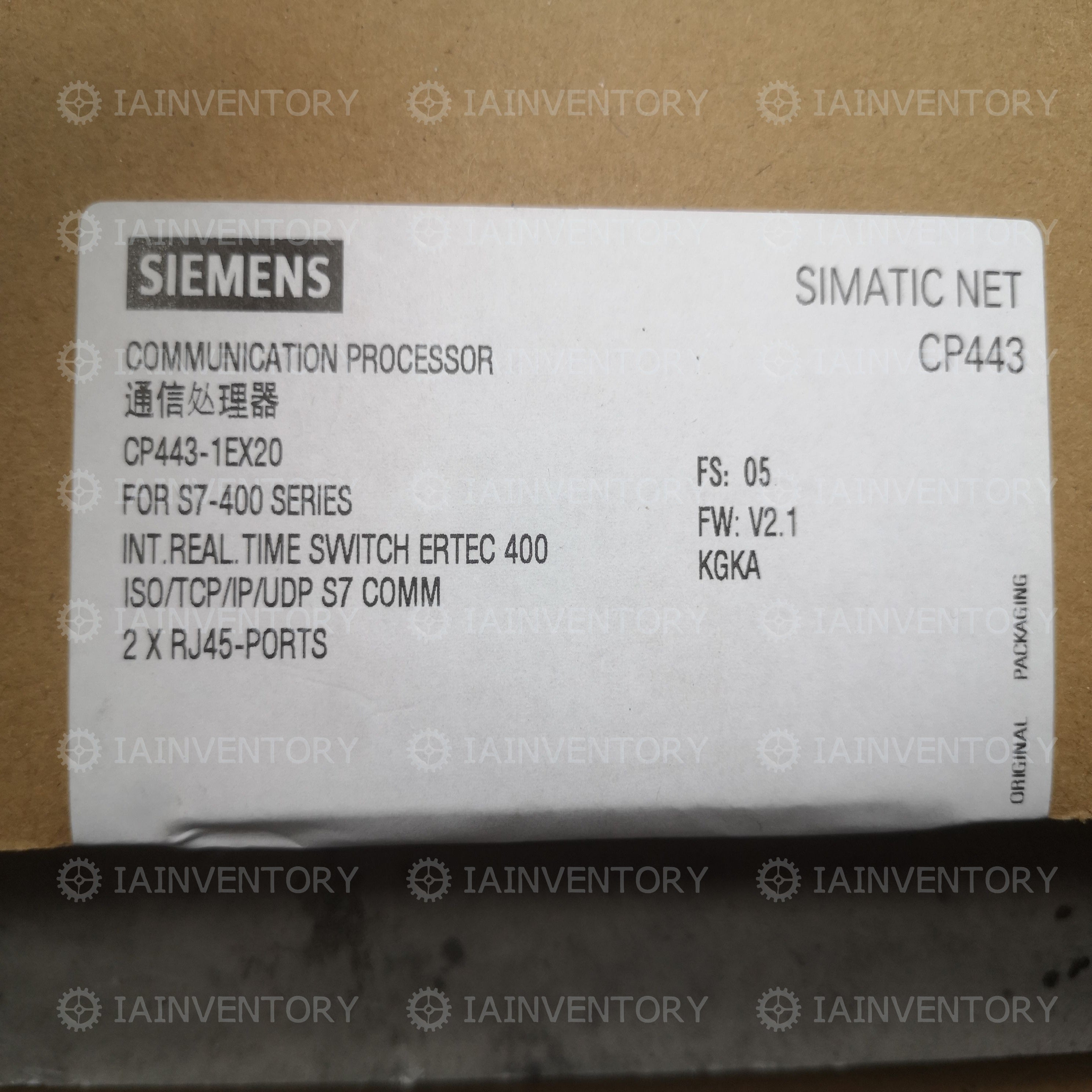 SIEMENS 6GK7443-1EX20-0XE0 Communication Processor 6GK7 443-1EX20-0XE0