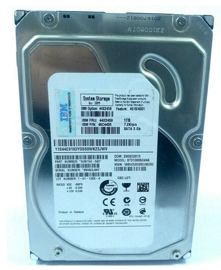 44X2459 - IBM 1TB 7200RPM SATA 3Gb/s 3.5-in Hard Drive