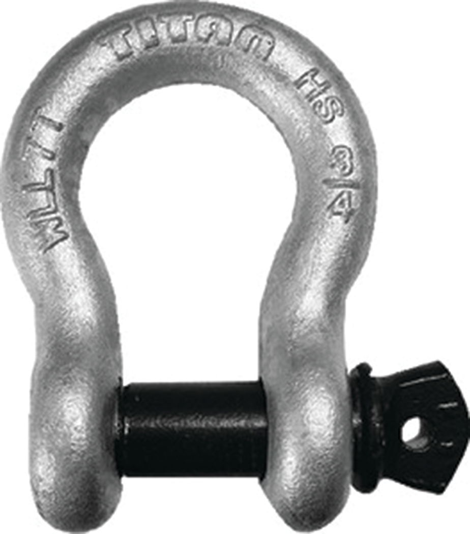 Titan Chain 10319613 High Strength Galvanized Bow Shackle, 5/8"