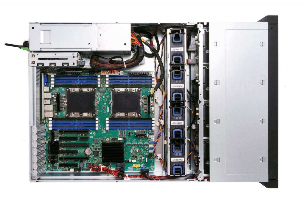 In-Win IW-RS212-07 - 2U Server Chassis with 12x SATA/SAS/NVMe Hot-Swap Bays - Includes 800W CRPS Redundant PSU and Rail Kit