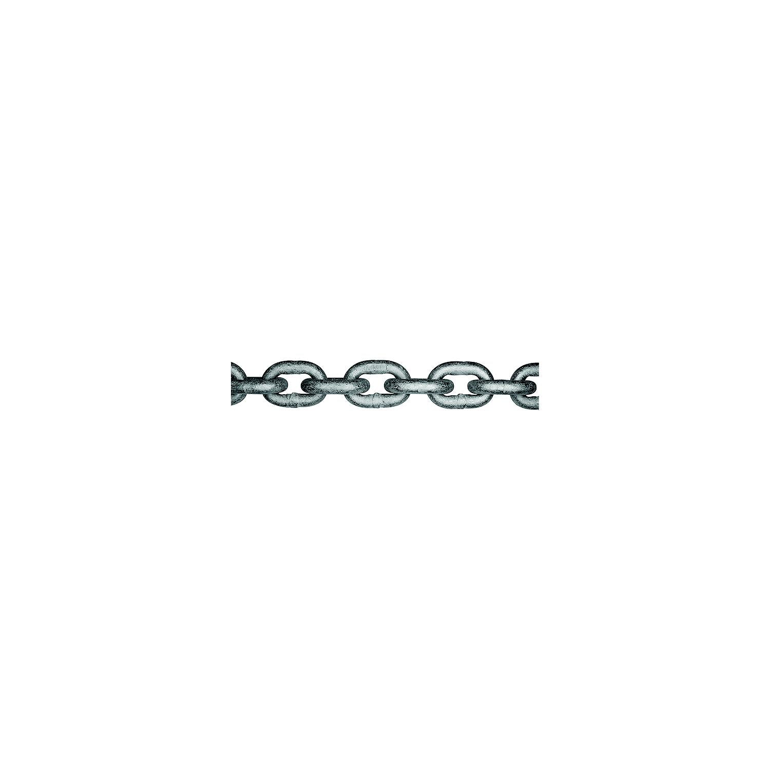 Grade 30 Proof Coil Hot Dip Galvanized Chain, 1/2" x 100' Drum