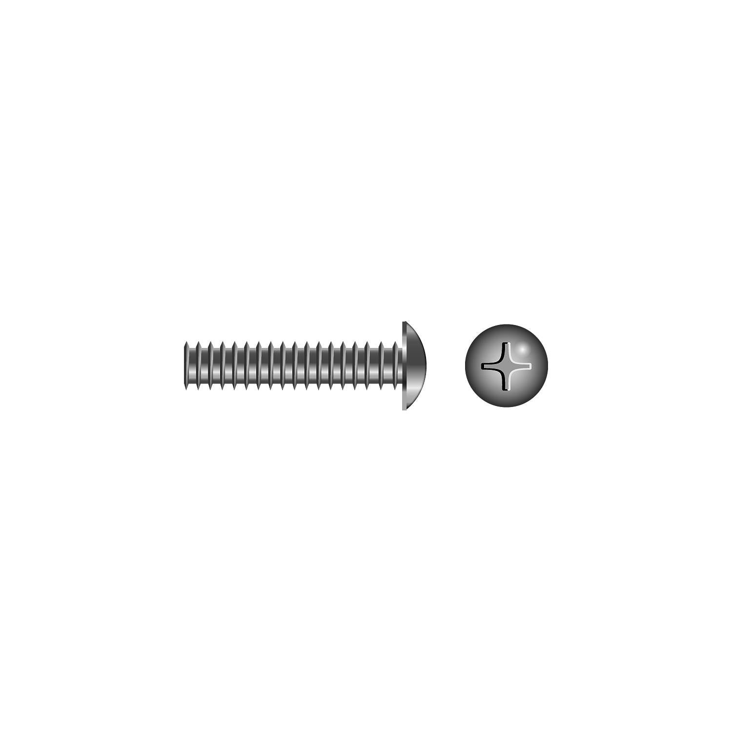 Seachoice SC0871 Phillips Machine Screw Truss Head 1/4-20 x 2"