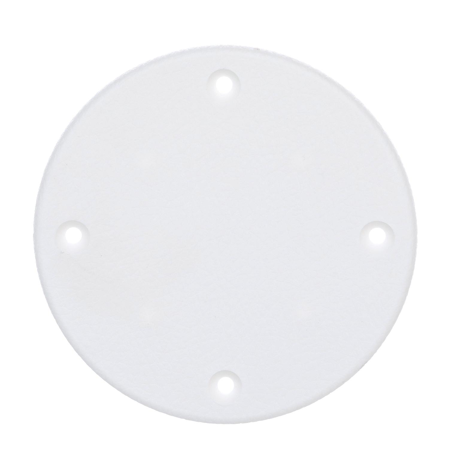 Seachoice 50-39621 Polypropylene Cover Plate Arctic White OD: 4-1/8"