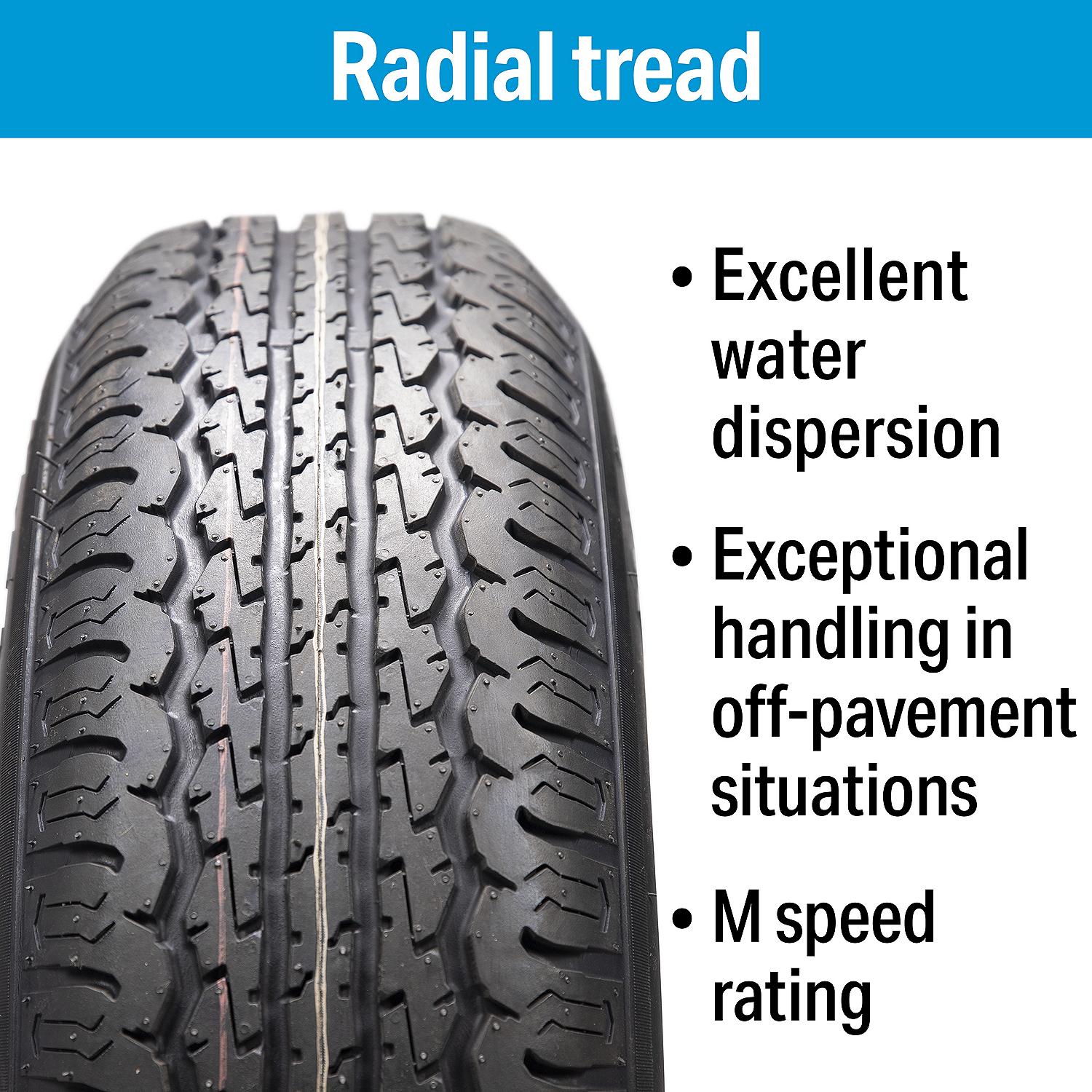 Seachoice KR35 Galvanized Spoke Radial Tire & Wheel Assembly
