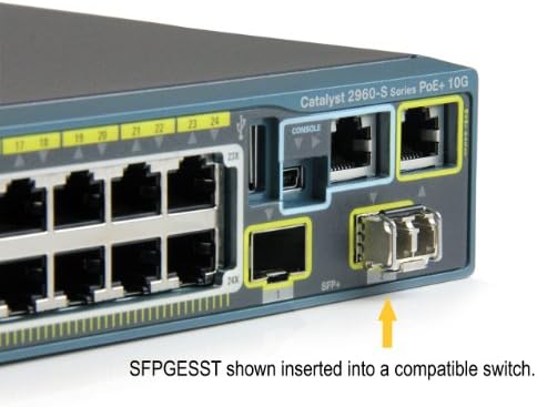 StarTech.com Cisco SFP-GE-T Compatible - Gigabit SFP - 10/100/1000 Mbps - RJ45 Port - 1000Base-T - Copper SFP - GBIC Module