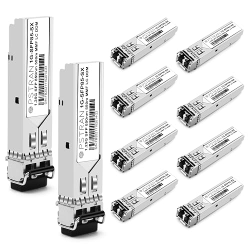 1000BASE-SX SFP Optical Transceiver Module Compatible with HPE Aruba J4858D J4858DCM JL745A Q8N53A ProCurve J4858C J4858B J4858A 850nm 550m DDM Duplex LC MMF|B09MTW3HVB