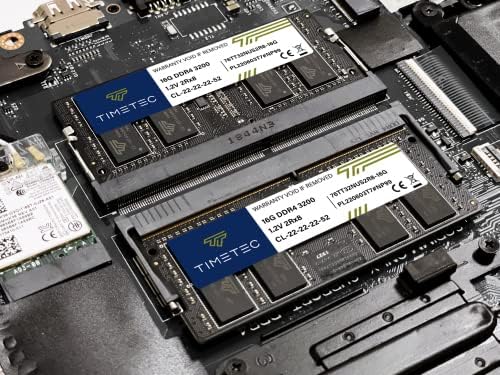Timetec Premium 32GB KIT(2x16GB) DDR4 3200MHz (or 2933MHz or 2666MHz) PC4-25600 Non-ECC Unbuffered 1.2V CL22 2Rx8 Dual Rank 260 Pin SODIMM Laptop Notebook PC Computer Memory RAM Upgrade|B0FYP6H9T8
