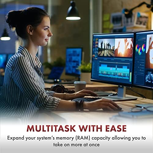 A-Tech 32GB (2x16GB DDR4 3200 MHz UDIMM PC4-25600 (PC4-3200AA CL22 DIMM Non-ECC Desktop RAM Memory Modules