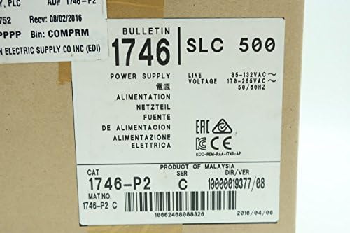 ALLEN BRADLEY 1746-P2 SLC 500 Power Supply Module SER C
