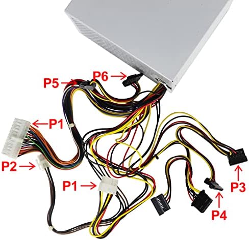 350W DPS-350AB-20A ATX Power Supply Compatible with HP ProLiant ML310e G8, Model 671310-001 686761-001 DPS-350AB-20 A PSU 24 Pins Power Supply for Hp 350w Power Supply