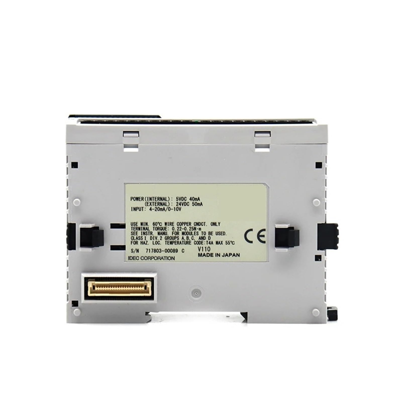 ZEEGII PLC FC4A-J8C1 Analog I/O Module 8 inputs FC4A-J8C1 Voltage 0 to 10VDC Current 4 to 20mA Ladder