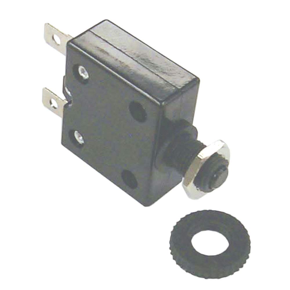 Sierra CB41220 Push Button Circuit Breaker, 15 Amp, White