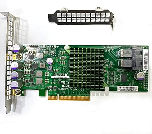 SAS3008 AOC-S3008L-L8E 9300-8I IT-Mode HBA JBOD PCI-E 3.0 SATA/SAS 8-Port SAS3 12Gb/s ZFS FreeNAS unRAID+2* SFF-8643 SATA Cable|B0C16QHJTZ