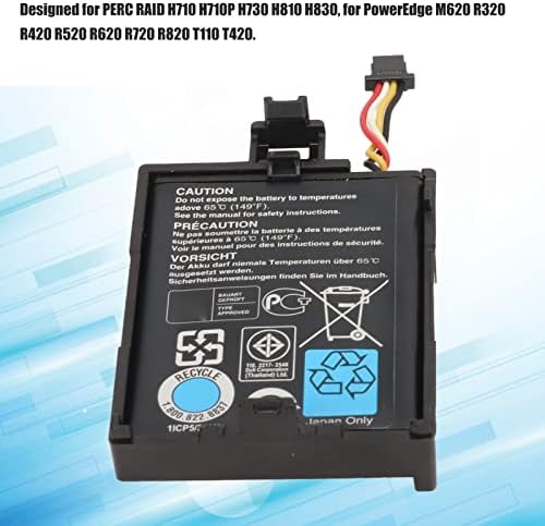 Vikye T40JJ 70K80 Battery for PERC RAID H710 H710P H730 H810 H830, 3.7V 500mAh PERC Controller Battery Replacement with Plastic Holder|B0CCJ1KGQ2