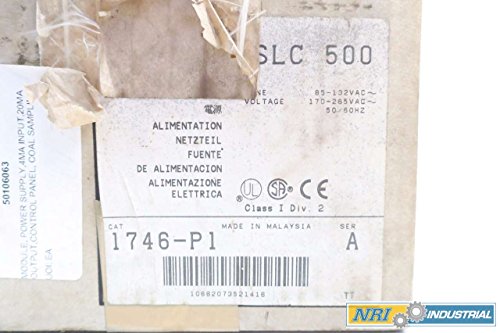 ALLEN BRADLEY 1746-P1 SLC 500 Power Supply Module SER A