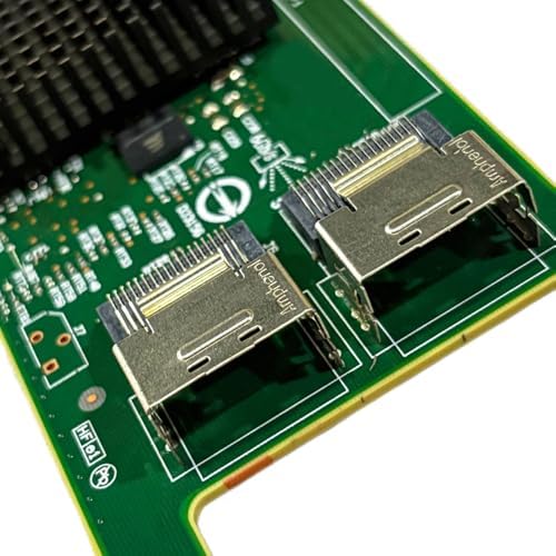 SAS HBA Card Compatible with LSI 9207-8i IT Mode PCIe SATA Expansion Card, 8-Port 6Gbps PCIe 3.0, SAS Expander Support, HBA Controller with 2x SFF-8087 to 4x SATA Cables for ZFS TrueNAS unRAID Proxmox