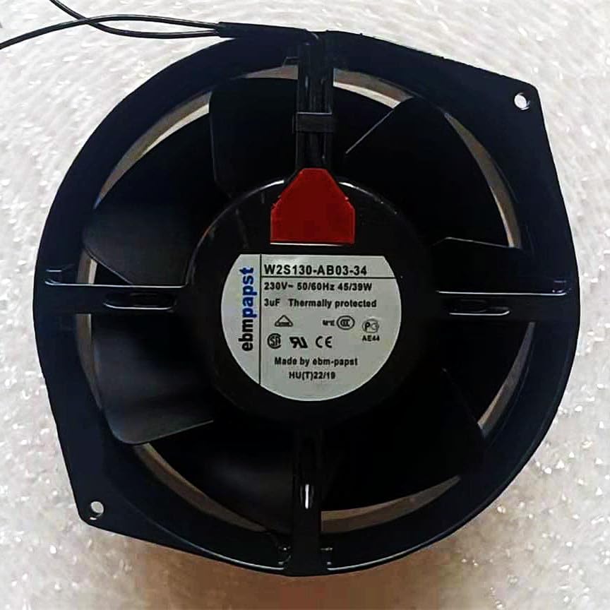W2S130-AB03-34 230V AC AXIAL Fan W2S130-AB03-34 172×150×55mm 2-Wire Cooling Fan|B0DR71PZ5Y