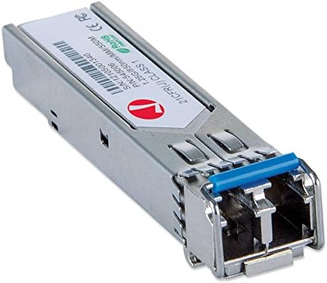 Intellinet 1000Base-SX SFP to LC Multi-Mode Mini GBIC Module 1G Fiber Transceiver - Cisco GLC-SX-MM Compatible - Wavelength 850 nm - Hot Plugging - Up to 550 m. – 545006-SGL|B001P8B4FG