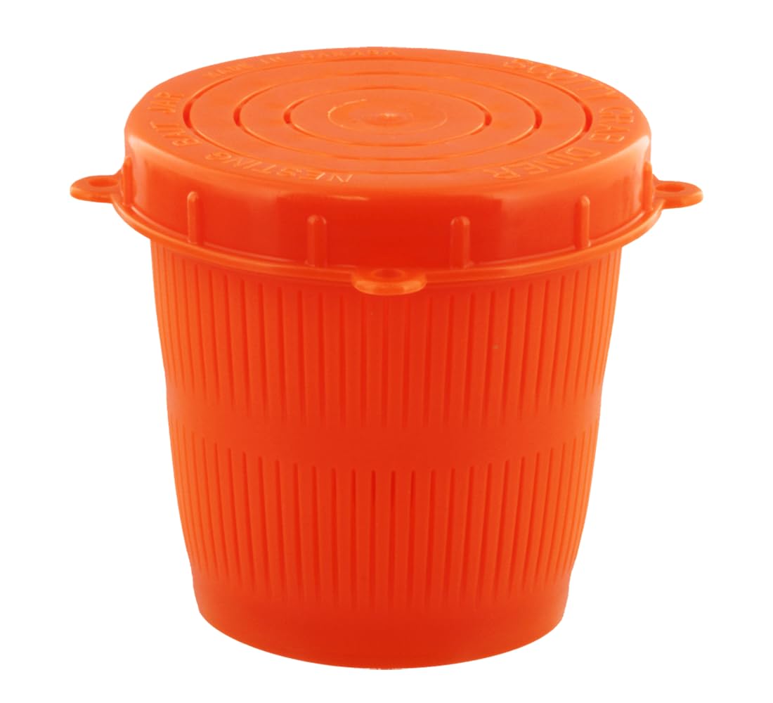 Scotty 672 672 0.5L Vented Bait Jar, Florescent Red, 100/case