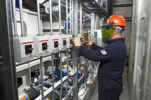 Fluke 87V Industrial Digital Multimeter, for Advanced Troubleshooting, Measures 1000 V AC/DC, Peak Min/Max, Low Pass Filter, Includes TL75 Test Leads, AC175 Alligator Clips, 80BK Temp Probe