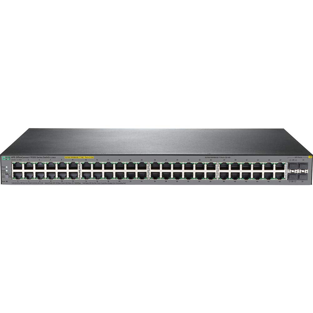 HPE OfficeConnect JL386A 1920S 48G 4SFP PoE+ 370W Switch