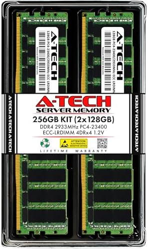 A-Tech 64GB Kit (2x32GB) DDR4 2400MHz PC4-19200 ECC LRDIMM 4Rx4 Quad Rank 1.2V Load Reduced DIMM 288-Pin Server RAM Memory Upgrade Modules (A-Tech Enterprise Series)|B0BPN3X471