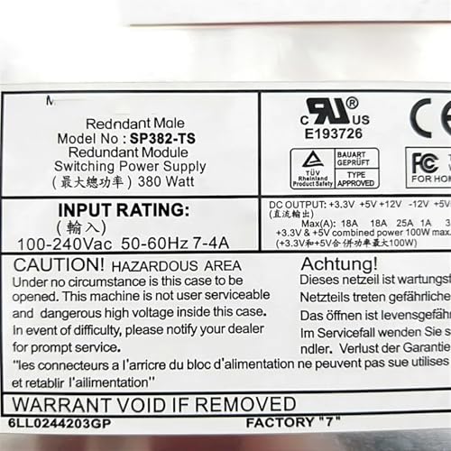 1PCS 380W for Power Supply for IPC SP382-TS PWS-0050-M